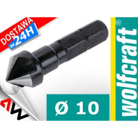 WOLFCRAFT FAZOWNIK/POGŁĘBIACZ STOŻKOWY 10mm HSS UCHWYT 6-KĄTNY-461993