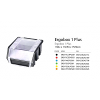 ERGOBOX PLUS 1 CZERWONY, 118 x 112 x 75mm-481900