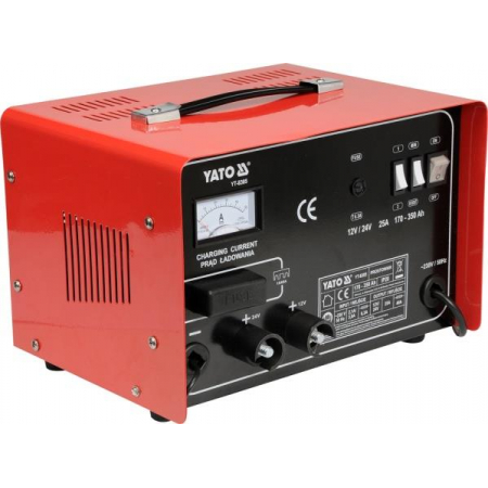 YATO PROSTOWNIK ZE WSPOMAGANIEM ROZRUCHU 25A 12V / 24V 170 - 350Ah-449069