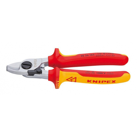 KNIPEX NOŻYCE IZOLOWANE 1000V DO CIĘCIA KABLI I PRZEWODÓW 165mm Fi=15mm / 50mm2-467097