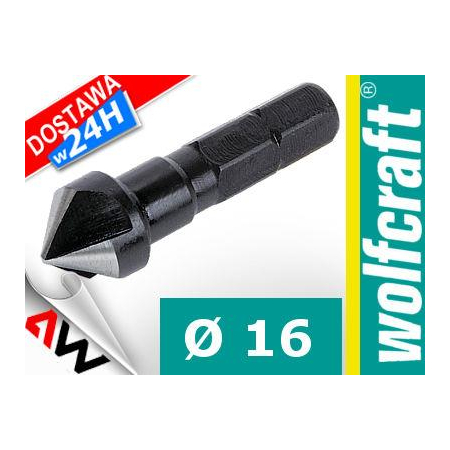 WOLFCRAFT FAZOWNIK HSS 16mm, CHWYT 6-KĄT 1/4"-472373