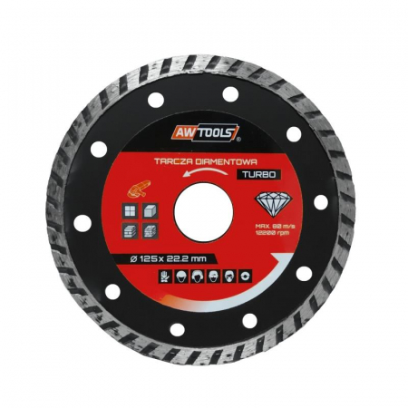 Tarcza diamentowa 230x22,2mm TURBO AW47230 AWTools