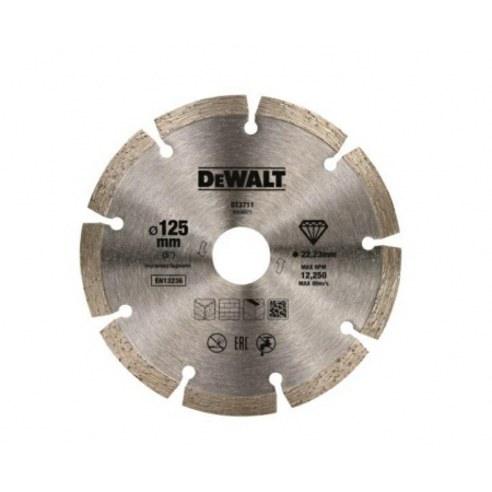 Tarcza diamentowa do pracy na sucho segmentowa 125x1,7x22,2mm DT3711-QZ DeWalt