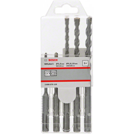 Zestaw wierteł SDS-Plus-1 średnice 5/6/6/8/10 2608579119 Bosch