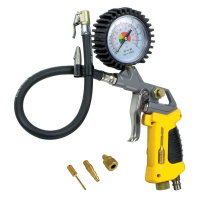 STANLEY PISTOLET DO POMPOWANIA Z MANOMETREM + 3 DYSZE + LAMPKA LED