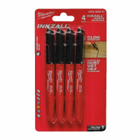 MILWAUKEE MARKER CZARNY /4szt.
