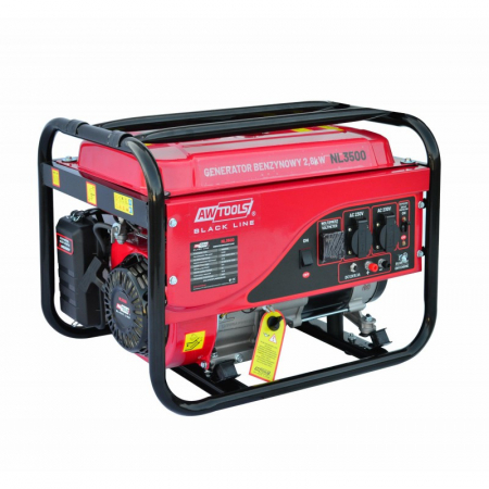 Generator prądotwórczy benzynowy 2,8kW 230V BLACK LINE AW85602BL AWTools