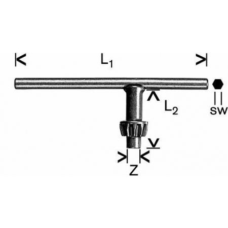 Klucz do zębatych uchwytów wiertarskich D 1607950045 Bosch