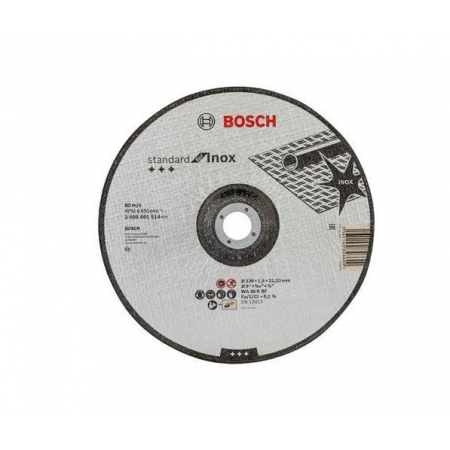 Tarcza do metalu 230 x 1,6mm Standard For Inox 2608601514 Bosch