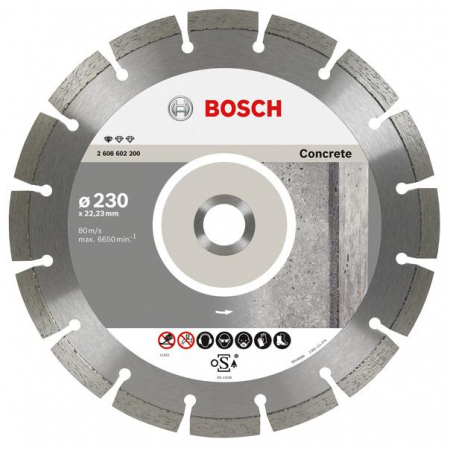 Tarcza diamentowa 150x22 segmentowa concrete 2608602198 Bosch