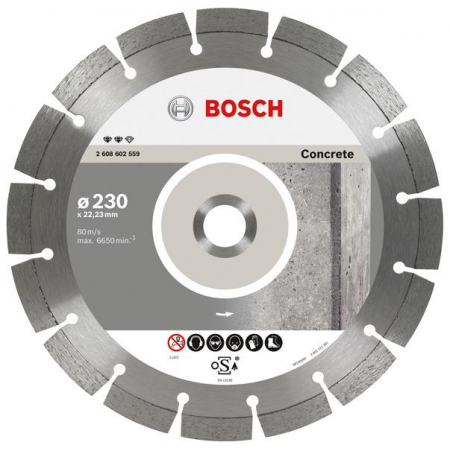Tarcza diamentowa 180x22 segmentowa Concrete 2608602558 Bosch
