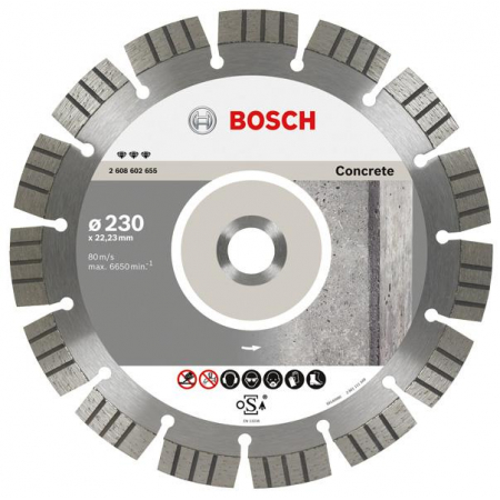 Tarcza diamentowa  230x22 segmentowa Concrete 2608602655 Bosch