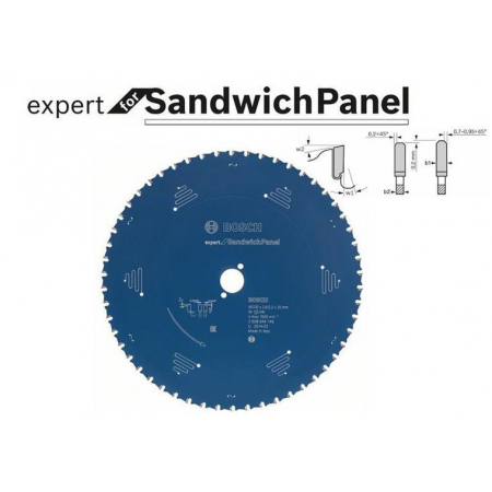 Piła tarczowa Expert for Sandwich panel 235 x 30mm, 50 zębów 2608644143 Bosch