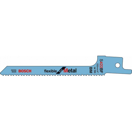 Brzeszczot do piły szablastej S422BF 100mm metal 5szt 2608656253 Bosch