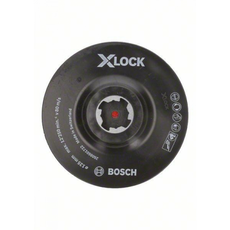 Dysk oporowy X-lock do fibry 125 mm z mocowaniem na rzepy 2608601722 Bosch