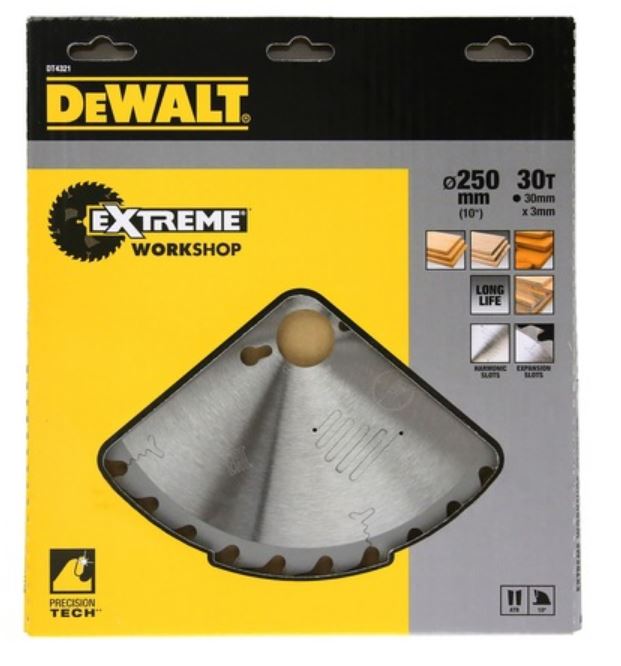 Piła tarczowa 250x30mmx30z DT4321-QZ DeWalt