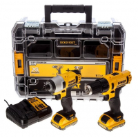 Zestaw elektronarzędzi 10,8V DCD710, DCF815 DCK211D2T-QW DeWalt