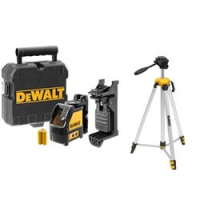 Laser liniowy zielony 20m, statyw DE0881T DW088CG-XJ+DE0881T DeWalt