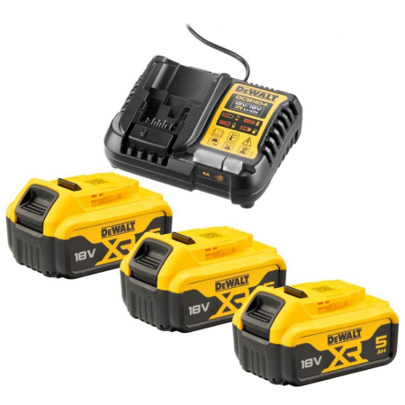 Ładowarka DCB1104, 3x akumulator 5,0Ah DCB1104P3-QW DeWalt