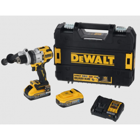 Wiertarko-wkrętarka udarowa 18V 169Nm 2x5,0Ah POWERSTACK DCD1007H2T-QW DeWalt