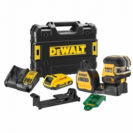 Laser liniowy 12/18V zielony + 5-punktowy 1x2,0Ah DCE825D1G18-QW DeWalt