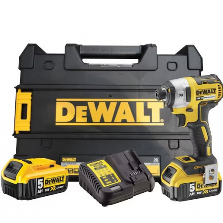 Zakrętarka udarowa 18 V 205Nm, 2x5,0 Ah DCF887P2-QW DeWalt