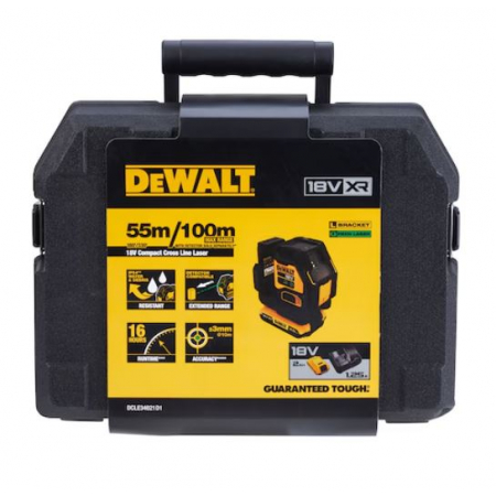 Laser krzyżowy 18V 1x2,0Ah zielony DCLE34021D1-QW DeWalt