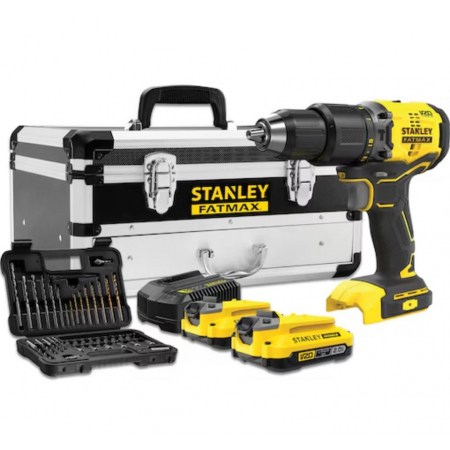 Wiertarko-wkrętarka udarowa 18V 60Nm 2x2,0Ah + akcesoria SFMCD715D2F-QW Stanley