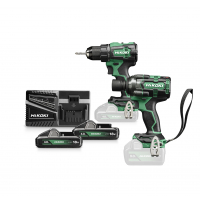 Zestaw elektronarzędzi 18V (wkrętarka DS18DE, klucz WR18DH) 2x4,0Ah KC18DE WLZ Hikoki