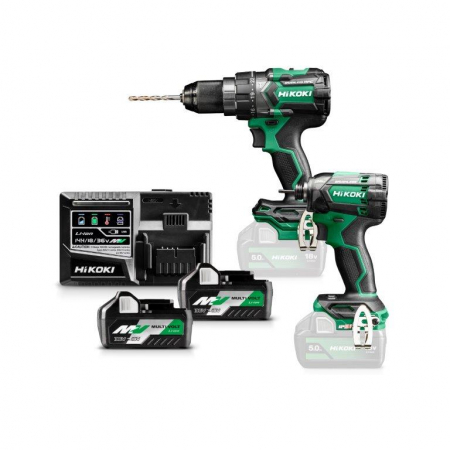 Zestaw elektronarzędzi 18V (DS18DC+WH18DC) 2x5,0Ah KC18DC WAZ Hikoki