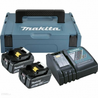 Zestaw zasilający 18V ładowarka + akumulatory 2x5,0Ah + walizka Makpac 197624-2 Makita