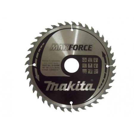 Piła tarczowa do drewna MAKFORCE 190x30 mm 40 zębów B-08486 Makita