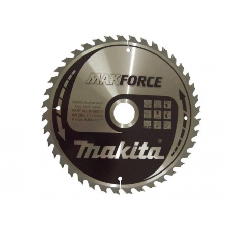 Piła tarczowa do drewna 230x30 mm 40 zębów MAKFORCE B-08517 Makita