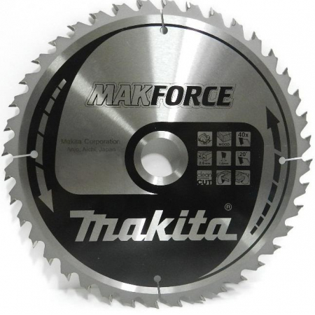 Piła tarczowa do drewna 190x30 mm 60 zębów MAKFORCE B-08551 Makita