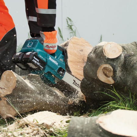 Piła łańcuchowa 30 cm akumulatorowa 2x18V/5,0Ah + ładowarka DUC306PT2B Makita