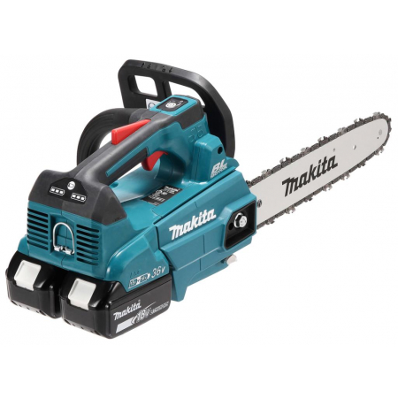 Piła łańcuchowa 30 cm akumulatorowa 2x18V/5,0Ah + ładowarka DUC306PT2B Makita