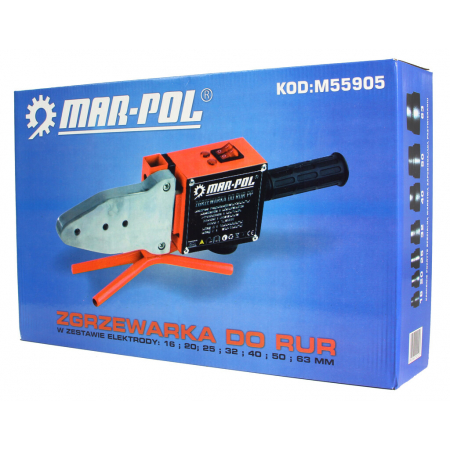 Zgrzewarka do rur PCV 2660W /końcówki 16, 20, 25, 32, 40, 50, 63 mm/ M55905 Mar-Pol